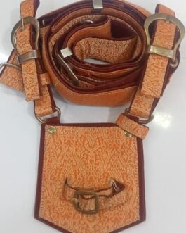 Orange Zari Groom Crossbelt