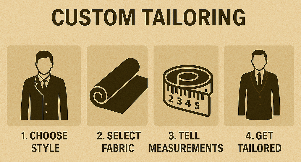 custom tailoring steps