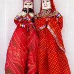 Rajasthaneshop-red-puppet-pair