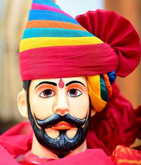 Cotton Panchrangi Plain Safa