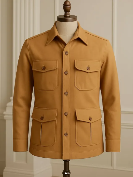 Jodhpuri Hunting Shirt in Brown