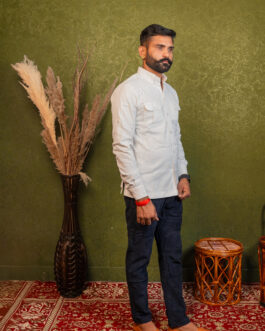 Jodhpuri Hunting Shirts in White