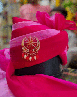 Royal Rani Pink Pure Georgette Safa