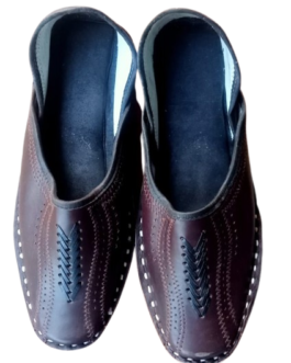 Handmade Genuine Leather Dark Tan Men’s Jutti
