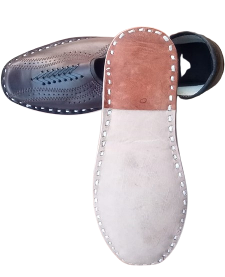 Handmade Genuine Leather Dark Tan Men’s Jutti - Image 3