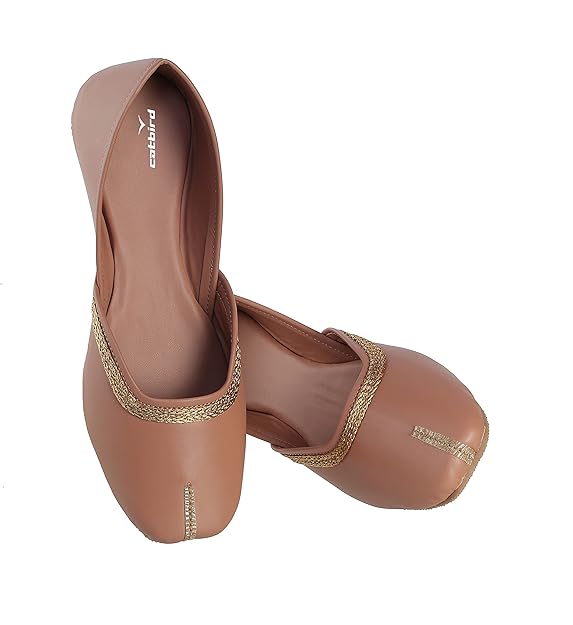 Tan Brown Classic Women's Ethnic Jutti