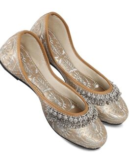 Women’s Embroidered Payal Style Punjabi Mojari