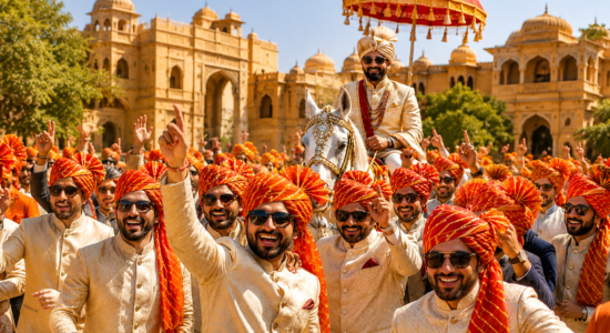 Matching Barati Safas: The Secret to a Royal & Well-Coordinated Wedding Baraat