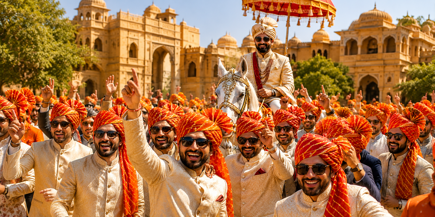 You are currently viewing Matching Barati Safas: The Secret to a Royal & Well-Coordinated Wedding Baraat