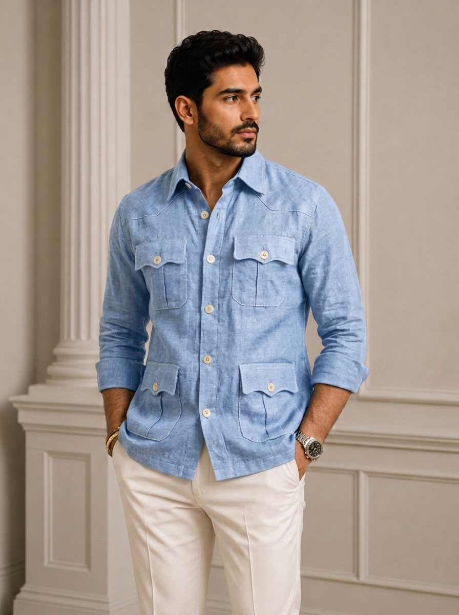 sky-blue-jodhpuri-hunting-shirt-men