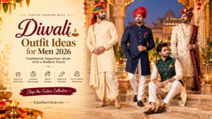 Read more about the article Diwali Outfit Ideas for Men 2026: Traditional Rajasthani Style with a Modern Touch